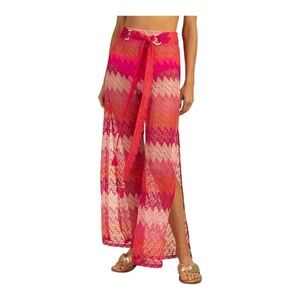 Trina Turk Cascade Crochet Pant in Pink NWT